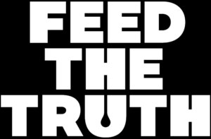 Feed the Truth logo over black background
