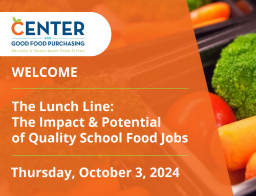 Webinar – The Lunch Line: The Impact & Potential of Quality School Food Jobs