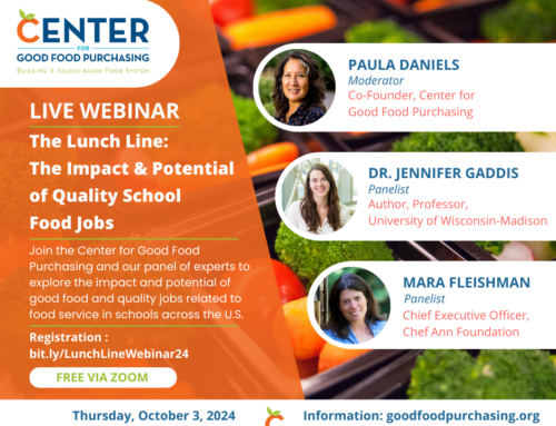 Webinar – The Lunch Line: The Impact & Potential of Quality School Food Jobs