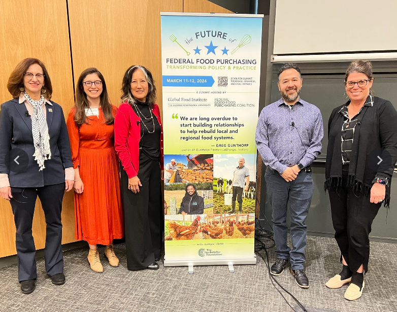 Paula Daniels and food systems leaders at the Future of Federal Food Purchasing summit