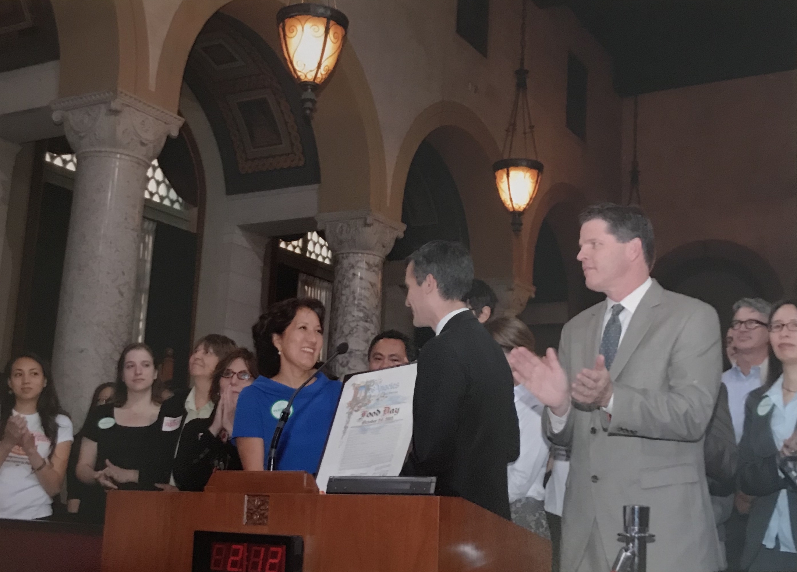 Paula Daniels at LA City Hall