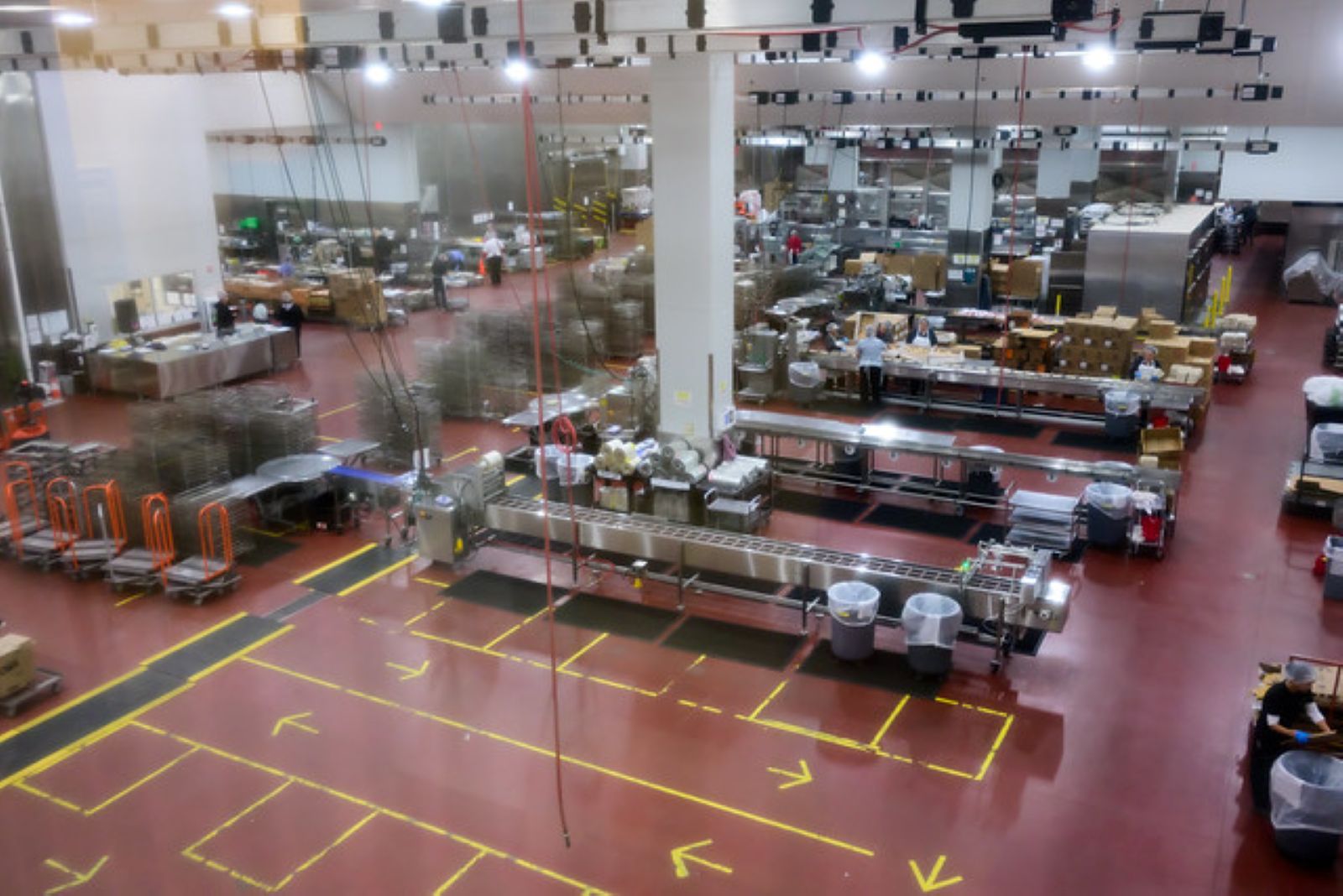 An aerial view of the Fresno USD kitchen facility
