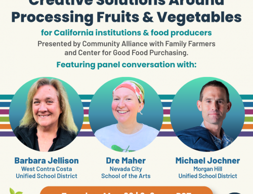 CA Webinar: Creative Solutions Around Processing Fruits & Vegetables